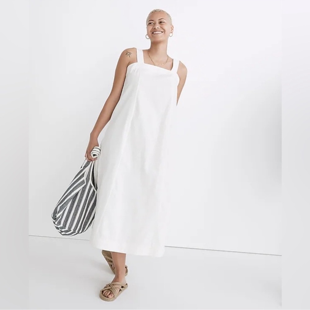 Madewell White Linen Dress